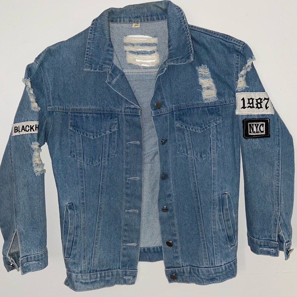Where is my mind? Distress jeans jacket